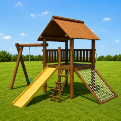 Fotografia oficial de Casa Do Tarzan Com Balanço - Playground De Tronco