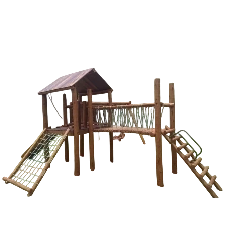 Fotografia oficial de Casa Do Tarzan Com Ponte - Playground De Tronco