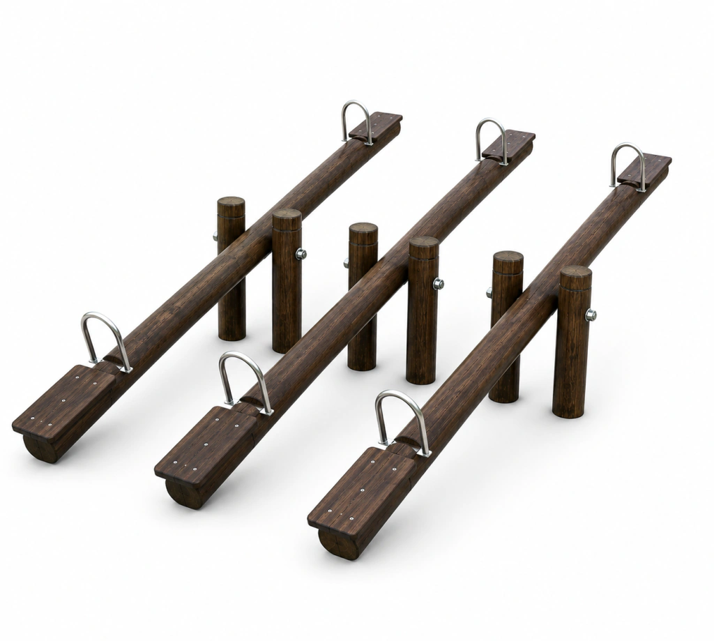 Fotografia oficial de Gangorra Rustica Tripla De Eucalipto